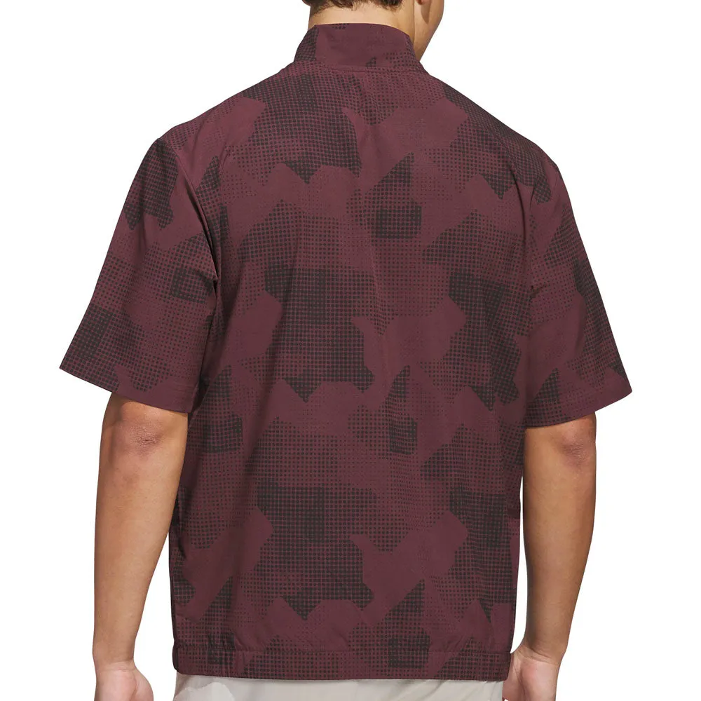 Walk Loud Adidas Go-To Dwr Short Sleeve 1/2 Zip Pullover - Aurora Ruby