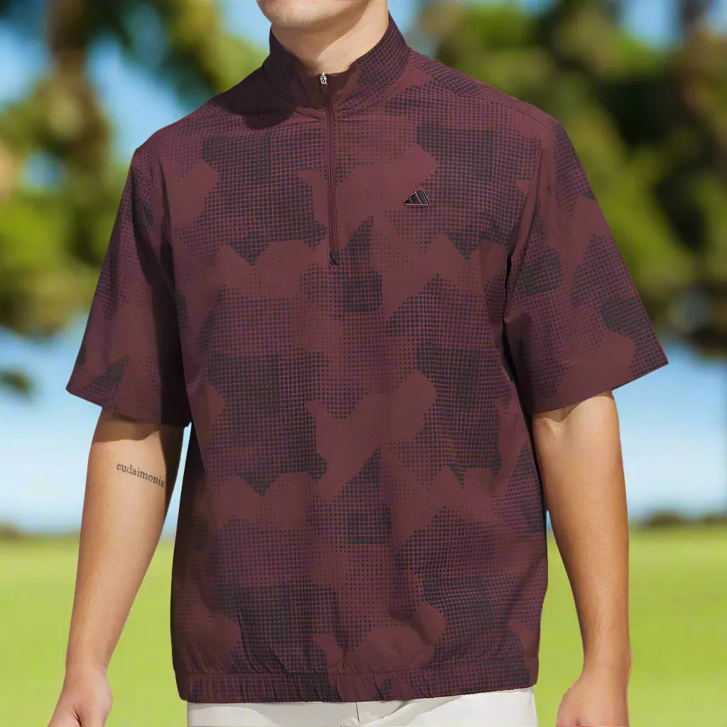 Adidas Go-To Dwr Short Sleeve 1/2 Zip Pullover - Aurora Ruby Push Beyond Limits