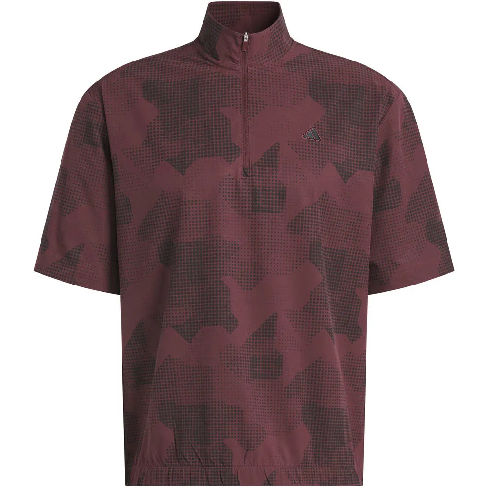 Adidas Go-To Dwr Short Sleeve 1/2 Zip Pullover - Aurora Ruby Spring Sale