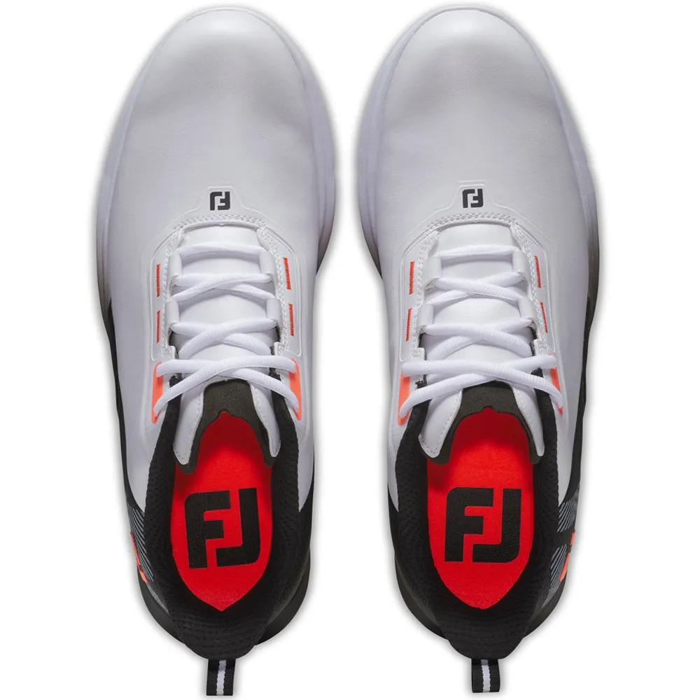 Footjoy Fuel Spikeless Shoes - White/Black/Red Halloween Sale Performance Unleashed