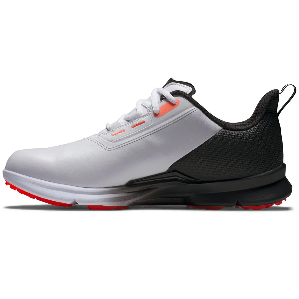 Footjoy Fuel Spikeless Shoes - White/Black/Red Black Friday Sale Command Attention