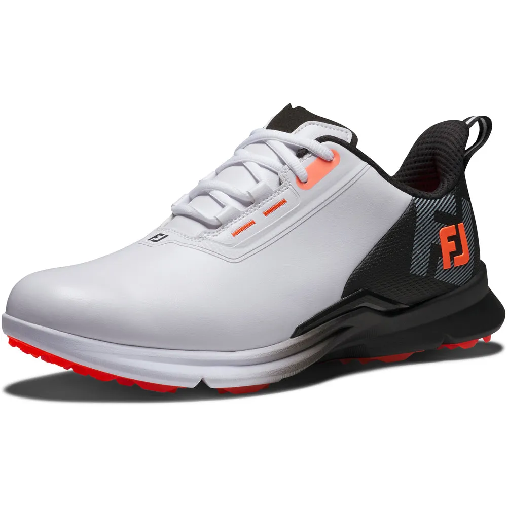 Footjoy Fuel Spikeless Shoes - White/Black/Red Steal Black Friday Sale
