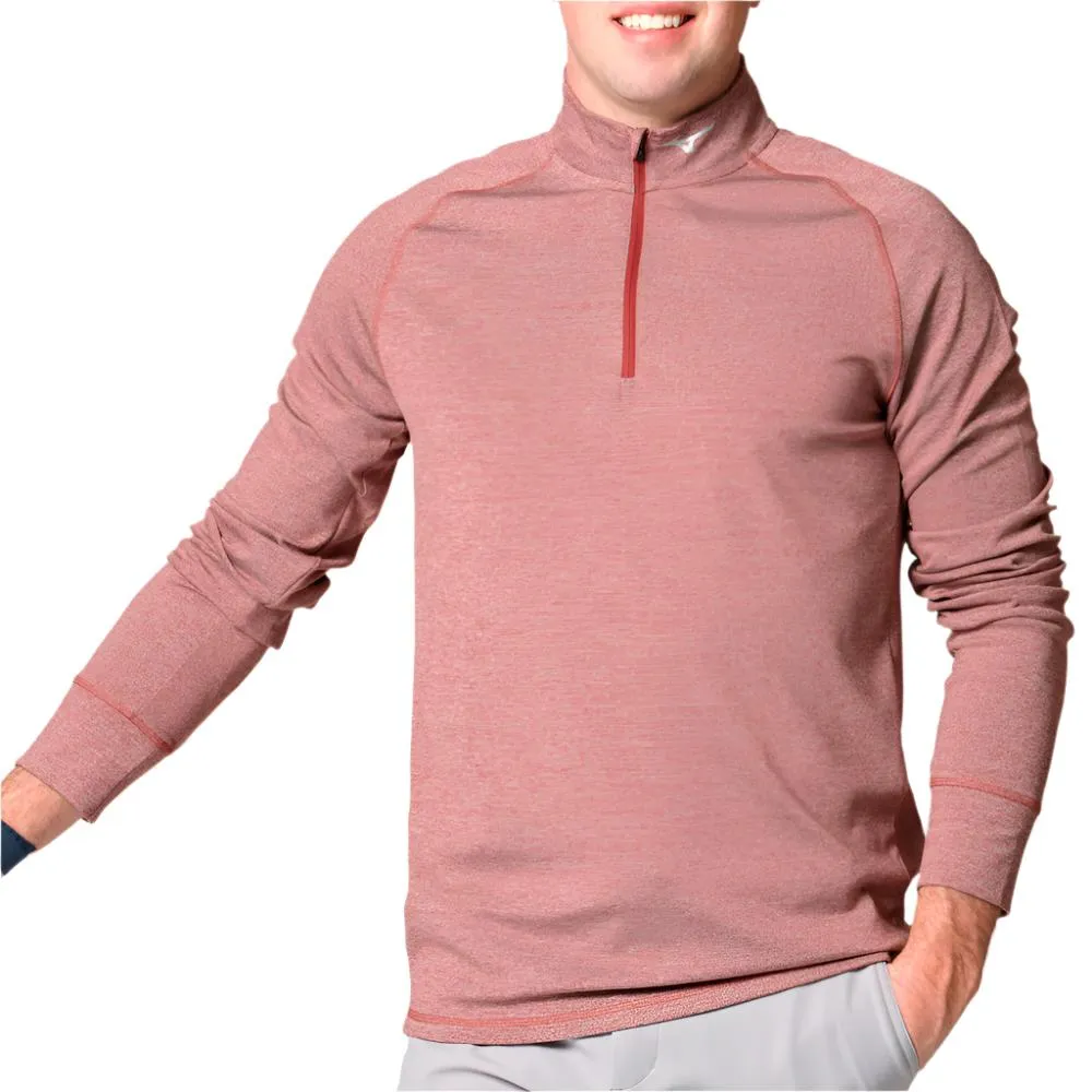 Move Beyond Ordinary Thanksgiving Day Sale Mizuno Melange 1/4 Zip Pullover - Burgundy
