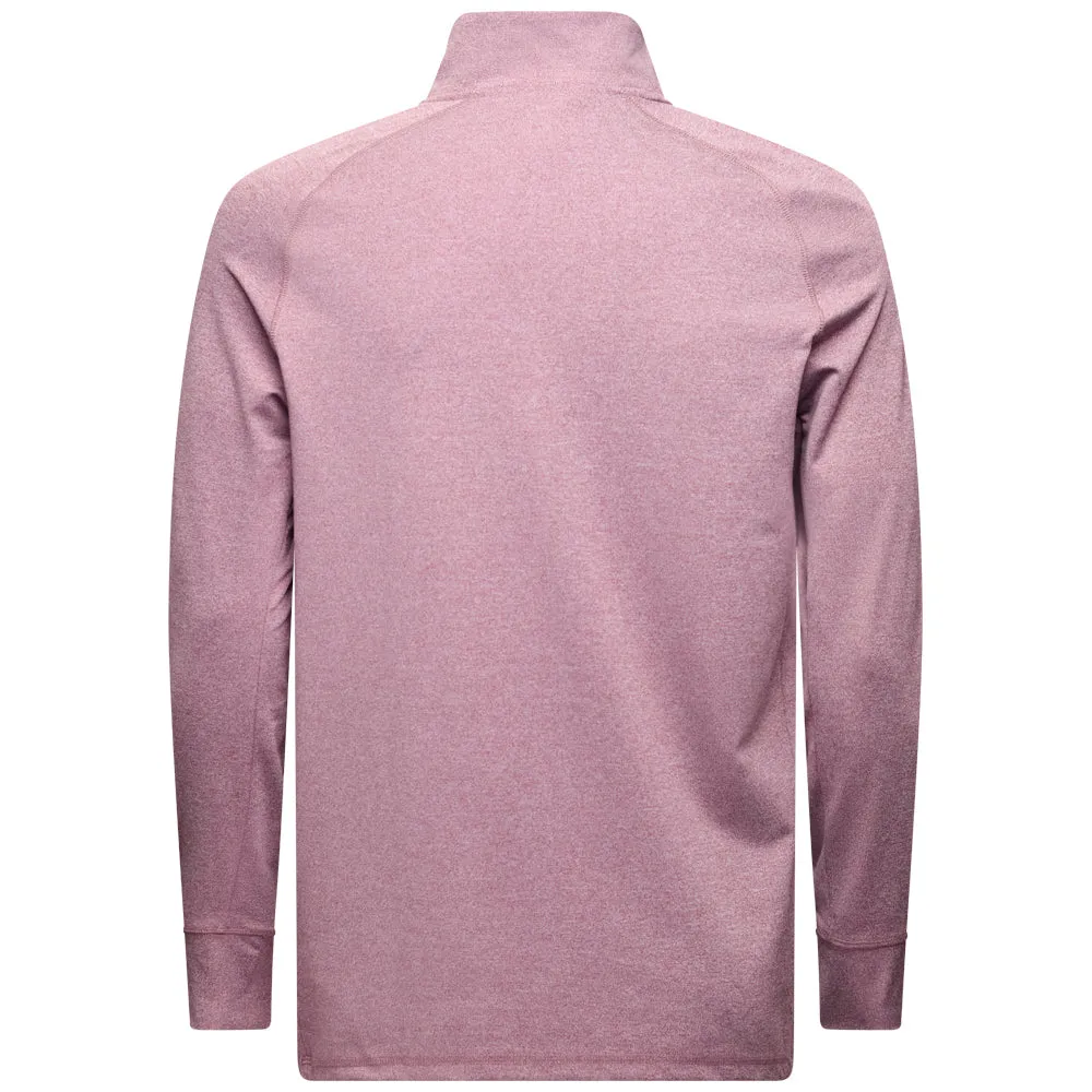 Keep Going Strong Walk Loud Mizuno Melange 1/4 Zip Pullover - Burgundy