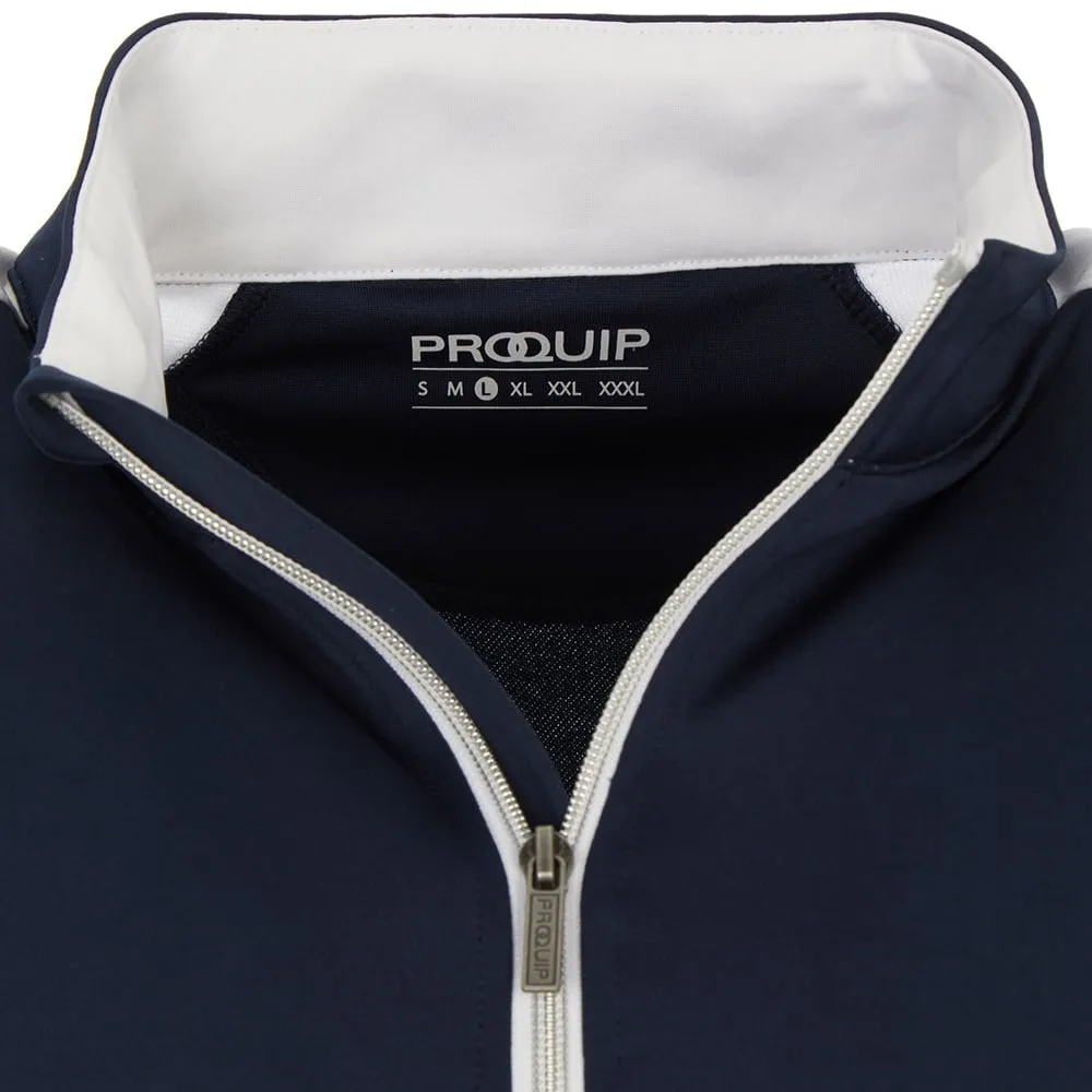 Proquip Pro Tech 1/2 Zip Pullover - Navy/White All Saints' Day Sale