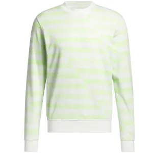 Performance Unleashed Adidas Printed Crew Neck Pullover - Crystal Jade/Green Spark