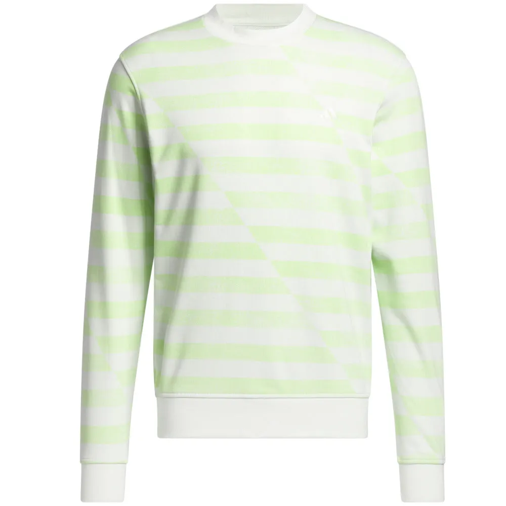 Performance Unleashed Adidas Printed Crew Neck Pullover - Crystal Jade/Green Spark