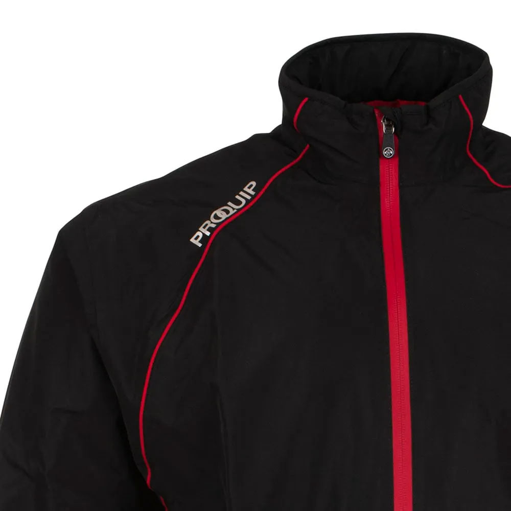 Make a Statement Break Boundaries Proquip Aquatec Waterproof Jacket - Black/Red