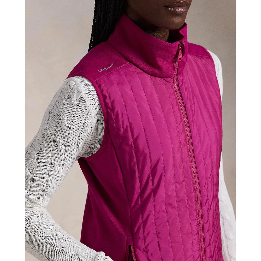Limited Time Offer Affordable Rlx Ralph Lauren Women'S Cool Wool Hybrid Performance Vest - Fuchsia Berry