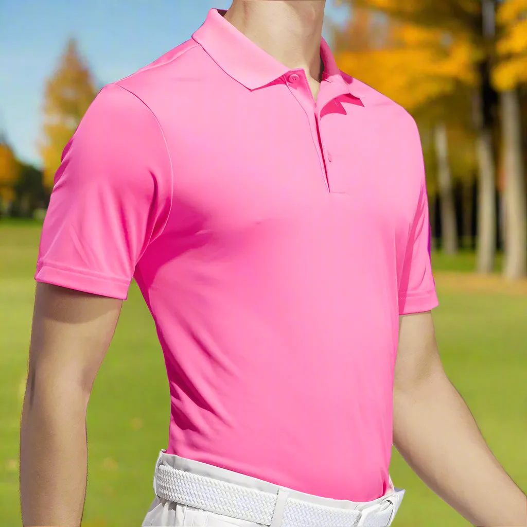 Gear Up and Go Autumn Sale Adidas Core Performance Primegreen Polo Shirt - Solar Pink