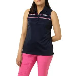Footwear for the Fearless Be Unstoppable Cross Women'S Primus Sleeveless Golf Polo - Navy
