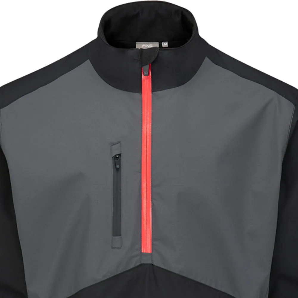 Ping Sensordry S2 Pro 1/2 Zip Waterproof Jacket - Black/Asphalt Fearlessly You