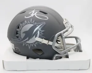 Tyreek Hill Miami Dolphins Signed Slate Mini Helmet