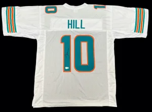 Tyreek Hill Signed Miami Dolphins Jersey (Beckett) 6xPro Bowl Receiver /Ex Chief