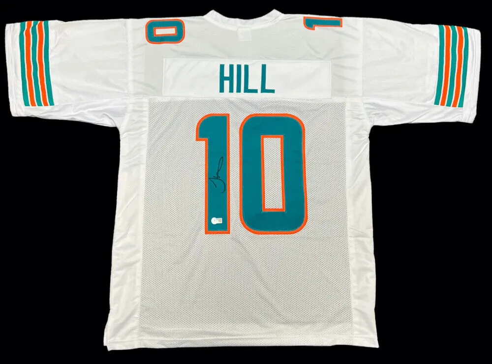 Tyreek Hill Signed Miami Dolphins Jersey (Beckett) 6xPro Bowl Receiver /Ex Chief