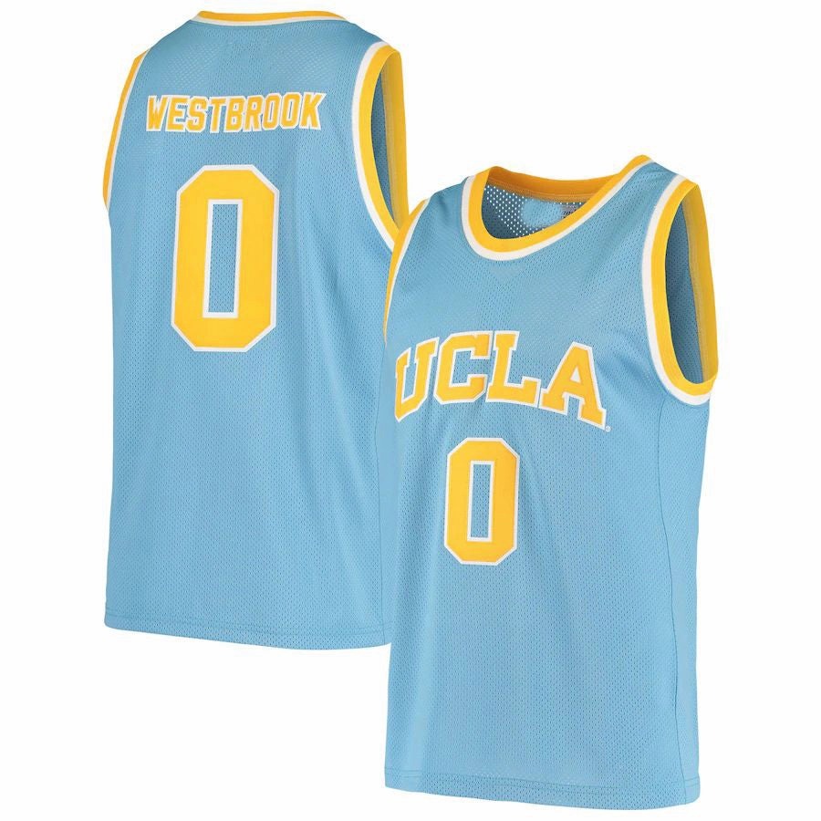 U.Bruins #0 Russell Westbrook Original Retro Brand Alumni Basketball Jersey Blue Stitched American College Jerseys