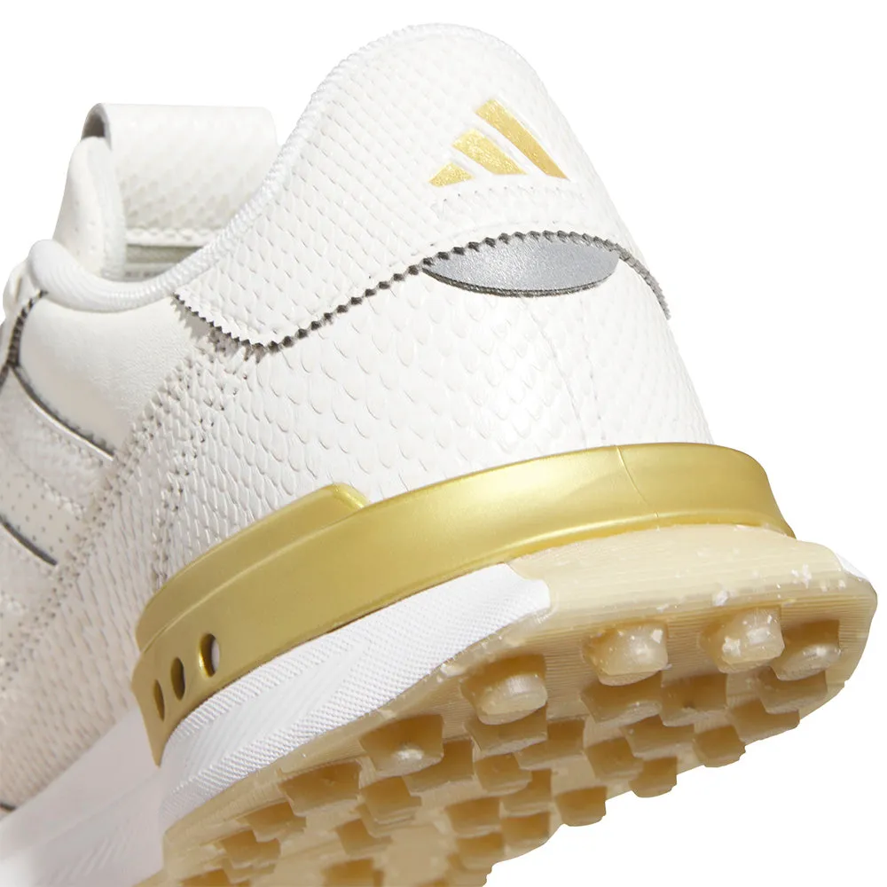 Adidas S2G Leather Spikeless Ladies Waterproof Shoes - Off White/Gold Metallic/Gum 4 Game-Changer Footwear