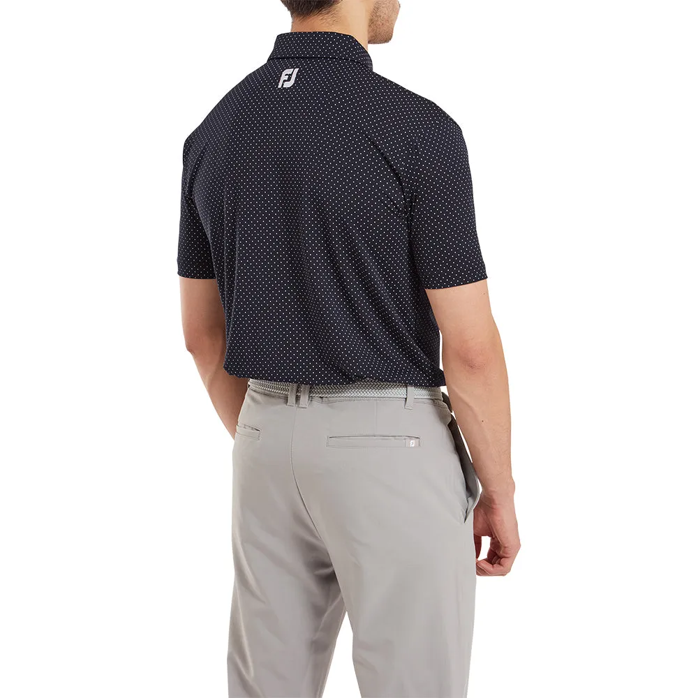 Footjoy Stretch Lisle Dot Print Polo Shirt - Navy/White Flash Sale Hit Your Next Level