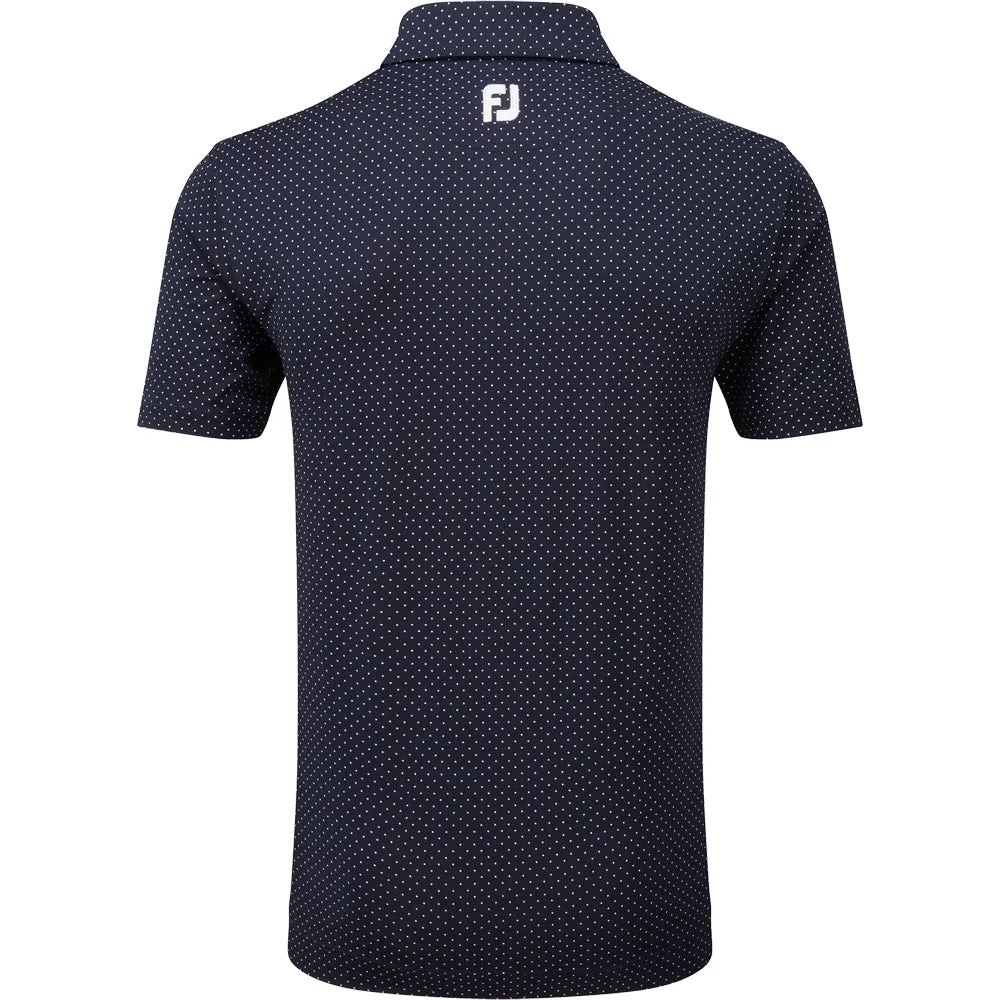 Footjoy Stretch Lisle Dot Print Polo Shirt - Navy/White Flash Sale Made to Turn Heads