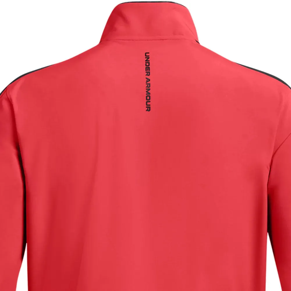 Never Just Walk Under Armour Storm Windstrike 1/2 Zip Pullover - Red Solstice/Black/White