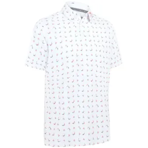 Step Into Strength Move Like You Mean It Callaway Swing Chev Polo Shirt - Bright White