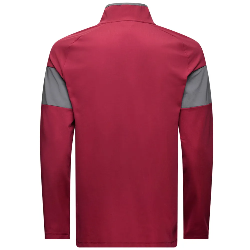 Big Savings Fuel Your Fire Mizuno Link 1/4 Zip Pullover - Burgundy