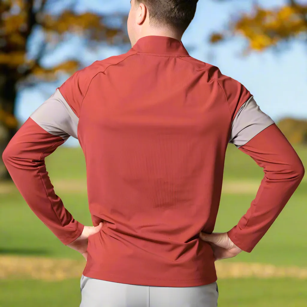 Engineered for Speed Mizuno Link 1/4 Zip Pullover - Burgundy