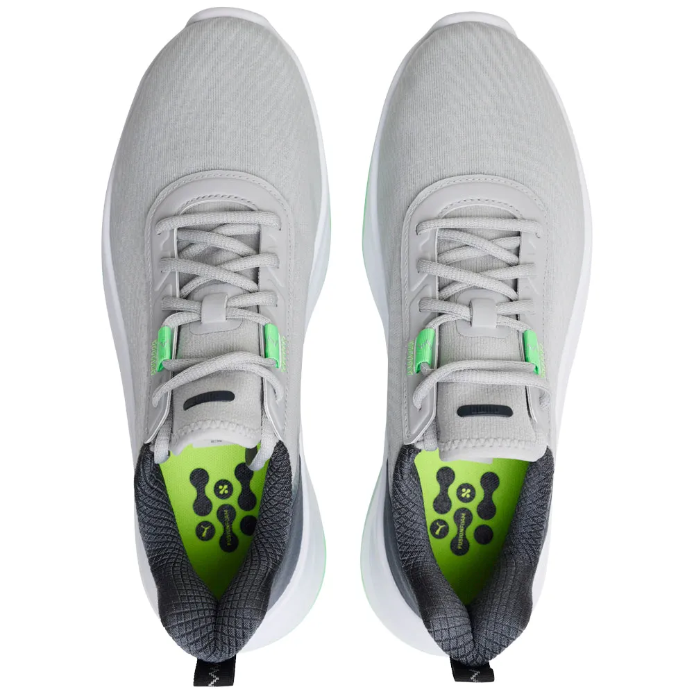 Move Like You Mean It Cyber Monday Sale Puma Fusion Crush Sport Spikeless Waterproof Shoes - Ash Gray/Strong Gray/Fluro Green Pes