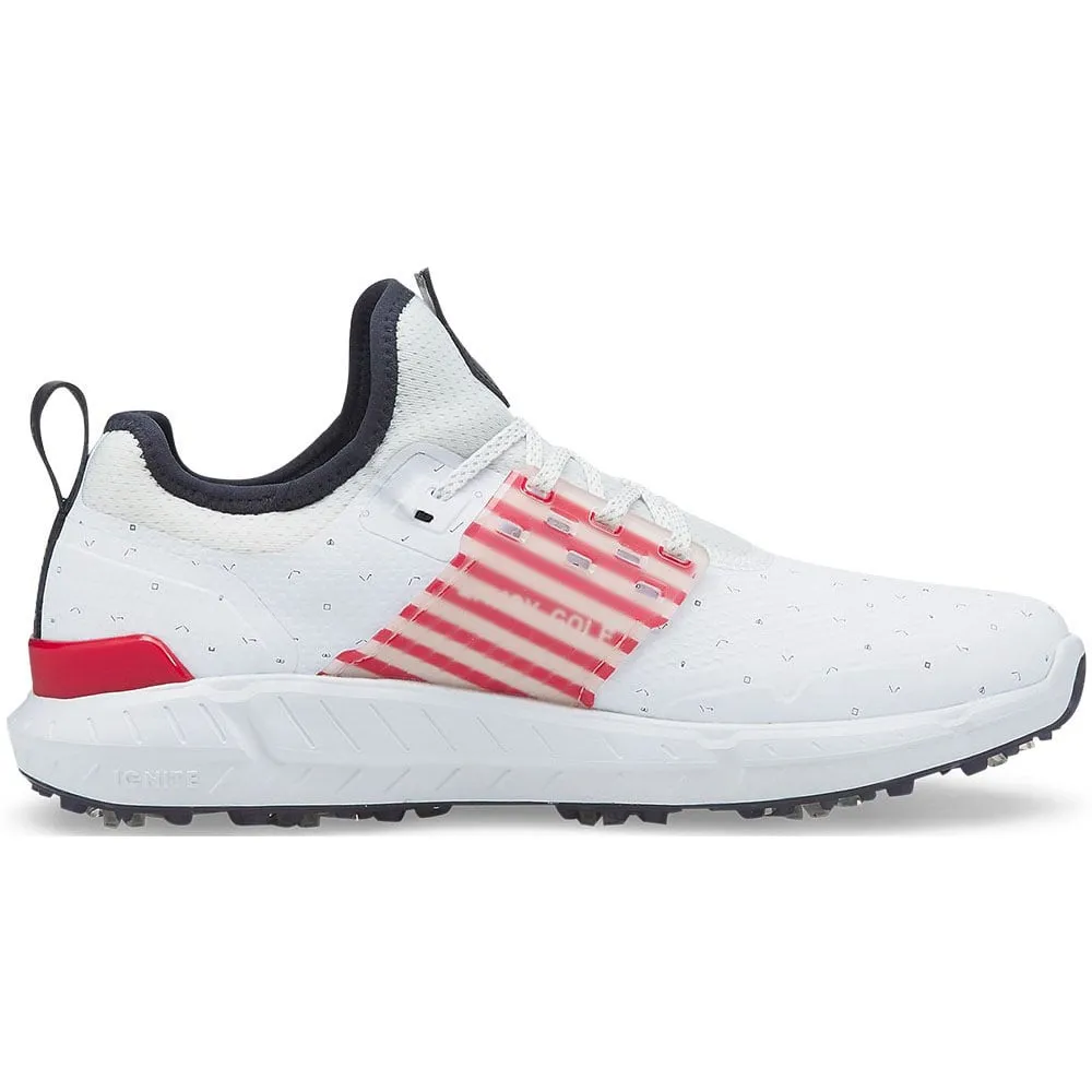 Puma Ignite Articulate Ltd Edition Love H8 Spiked Waterproof Shoes - White/Silver/Ski Patrol All Eyes on You