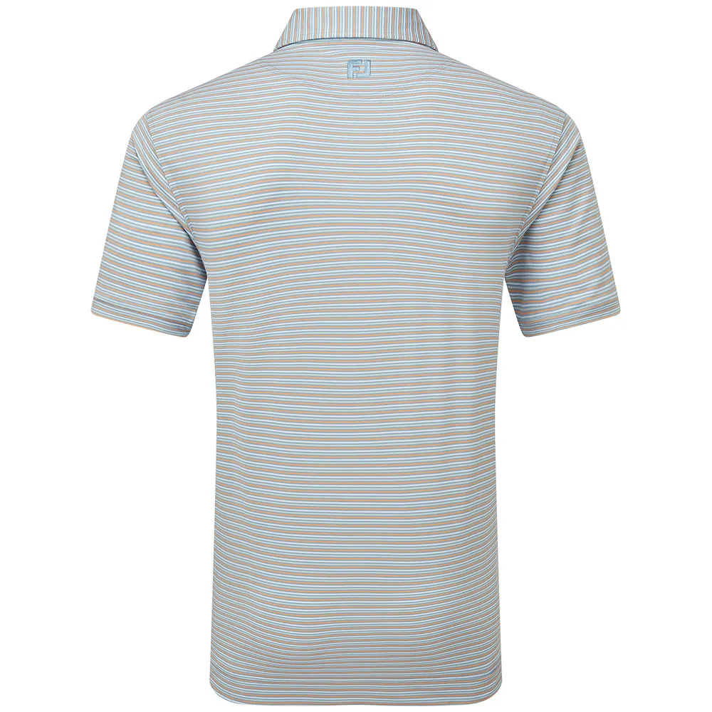 Footjoy Balance Stripe Lisle Polo Shirt - Blue Jay Built for the Bold Christmas Day Sale