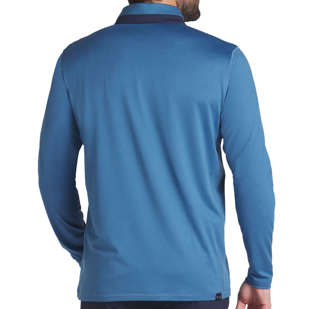 Fuel Your Fire No Limits, Just Style Puma Lightweight 1/4 Zip - Blue Horizon/Deep Navy
