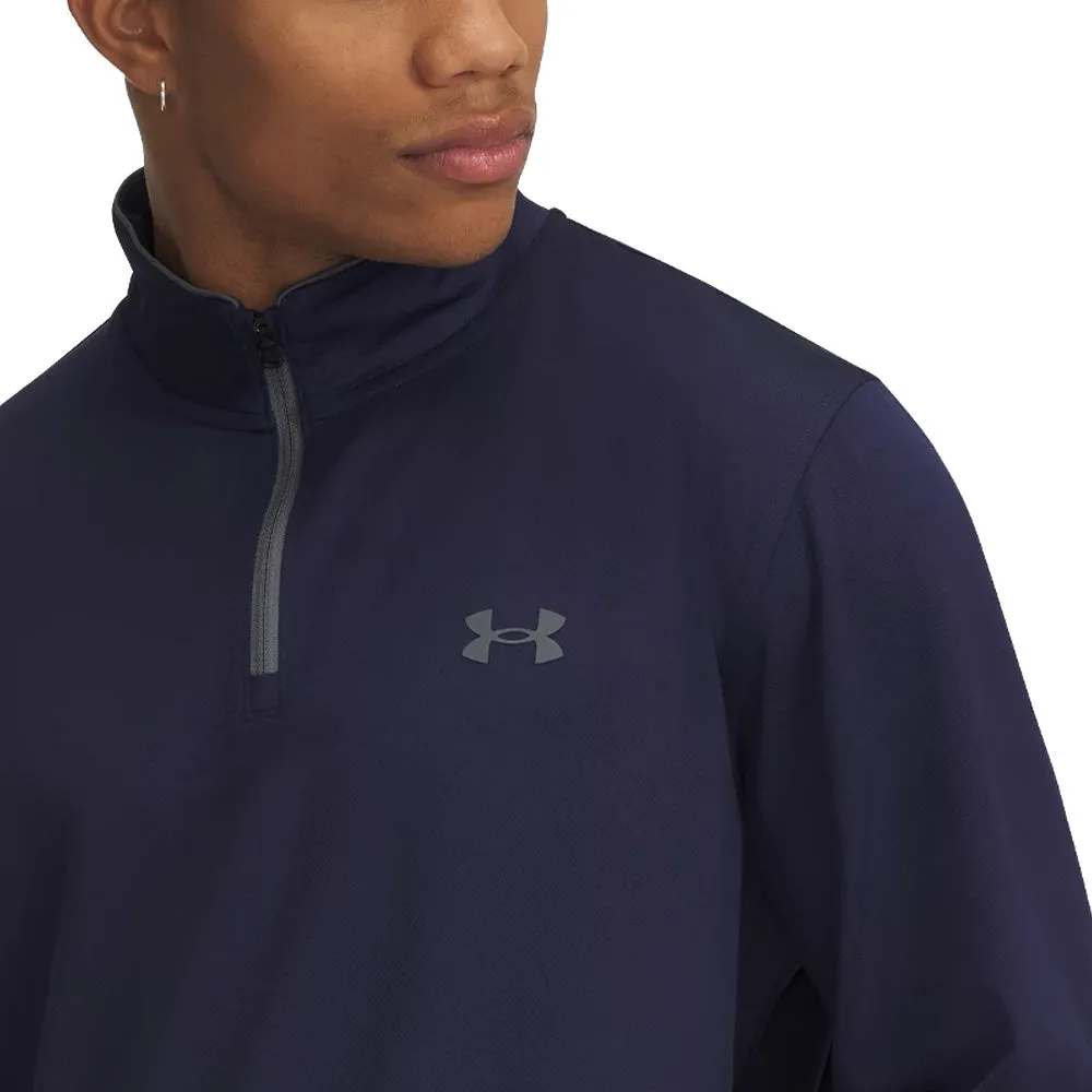 Under Armour Matchplay 1/4 Zip Pullover - Midnight Navy/Pitch Gray Own Every Step Father's Day Sale
