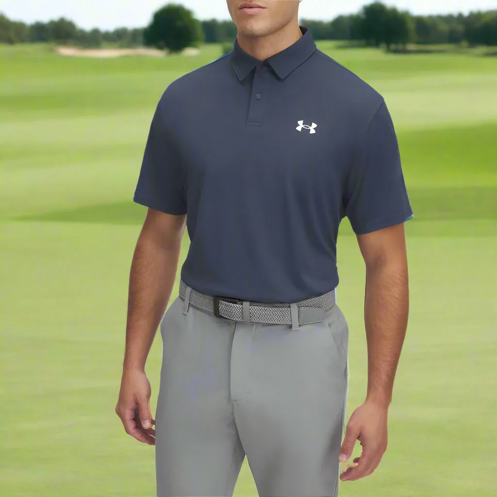 Under Armour T2G Pique Polo Shirt - Downpour Grey/White Command Attention