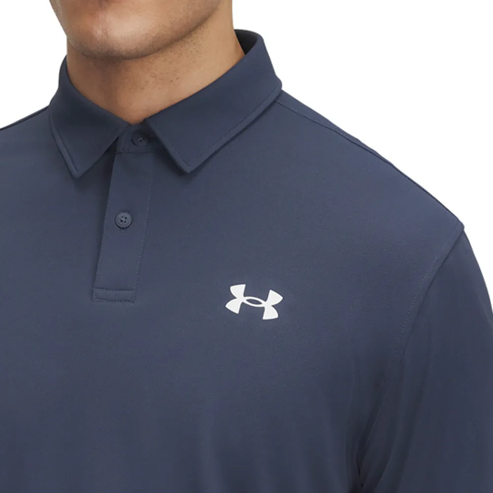 Under Armour T2G Pique Polo Shirt - Downpour Grey/White Engineered for Speed