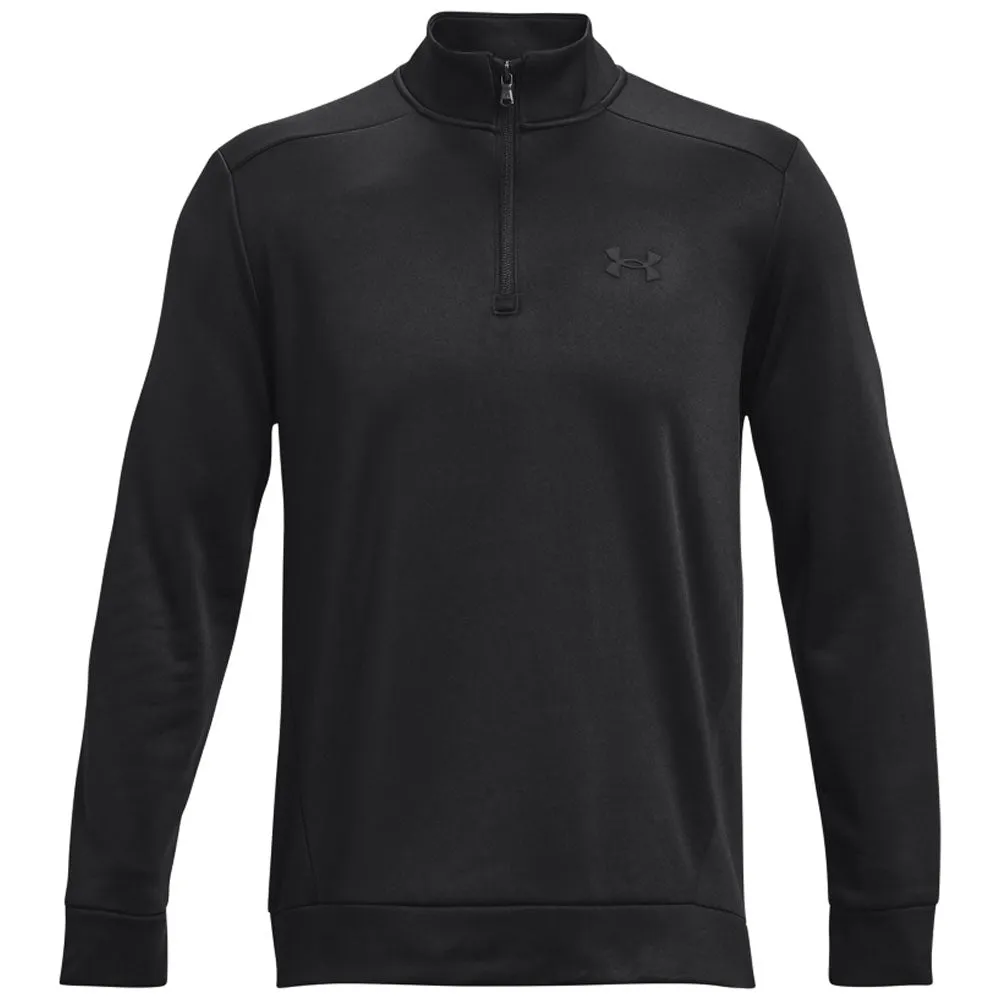 Under Armour Armour Fleece 1/4 Zip Sweater - Black Chase What Moves You Walk Tall