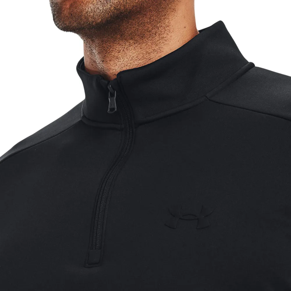 Under Armour Armour Fleece 1/4 Zip Sweater - Black Rule the Streets Own the Vibe
