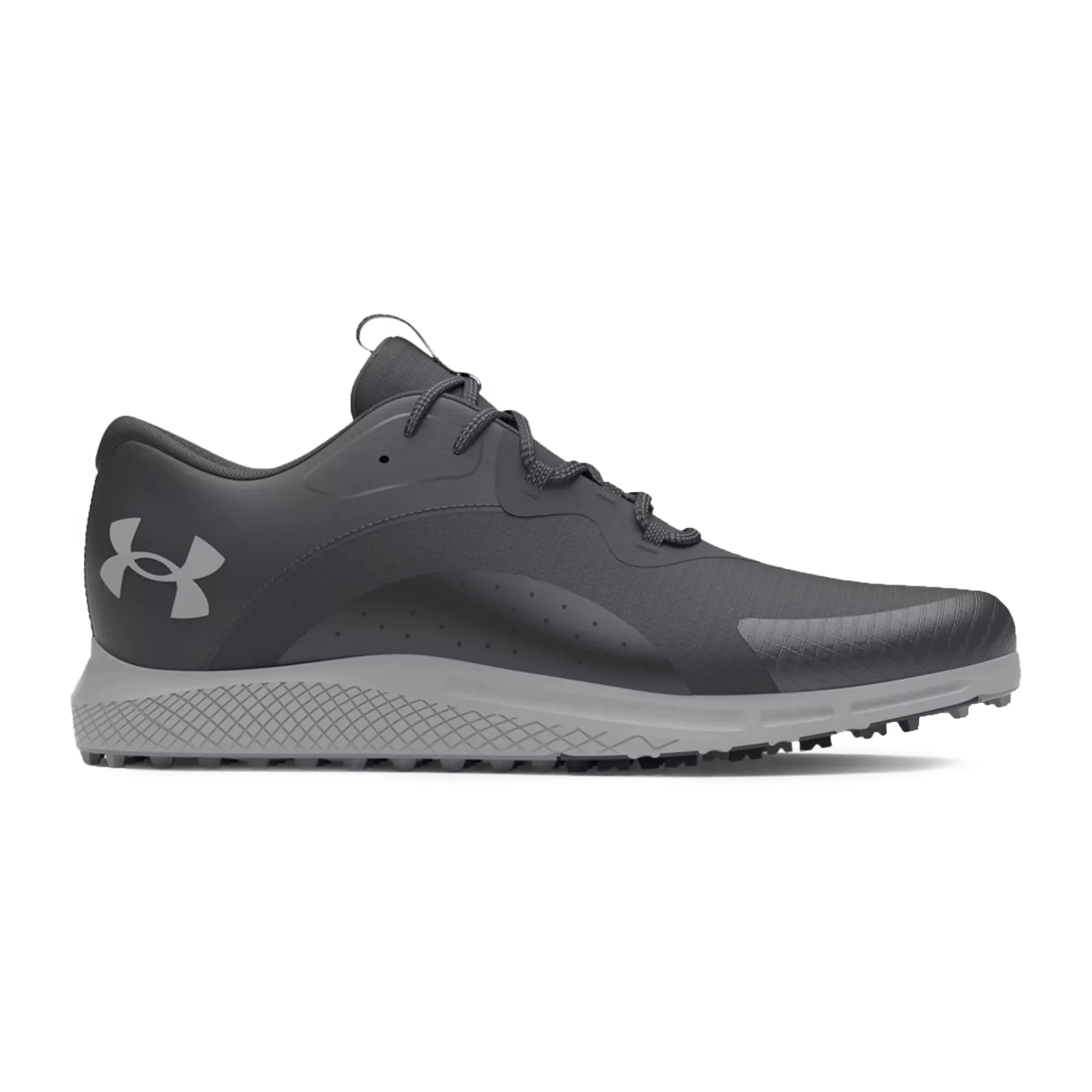 Under Armour Charged Draw 2 Spikeless Golf Shoes - Black/Mod Grey Flash Sale Limited Time Offer