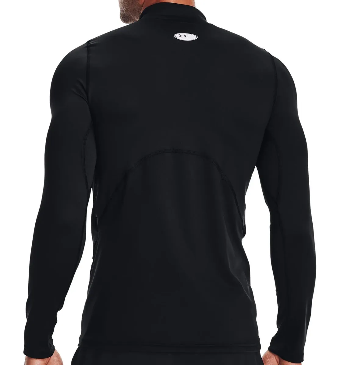 Under Armour Coldgear Armour Fitted Mock - Black/White Designed to Dominate Made to Turn Heads