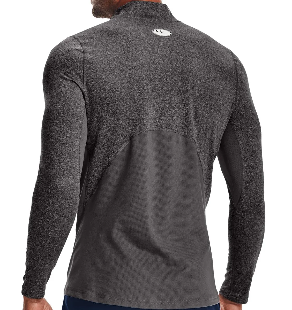 Under Armour Coldgear Armour Fitted Mock - Charcoal Light Heather/Black Built for the Bold Labor Day Sale