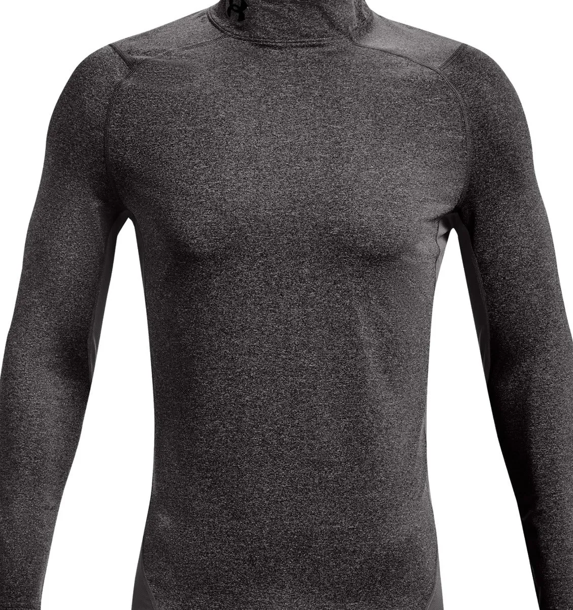 Memorial Day Sale Under Armour Coldgear Armour Fitted Mock - Charcoal Light Heather/Black