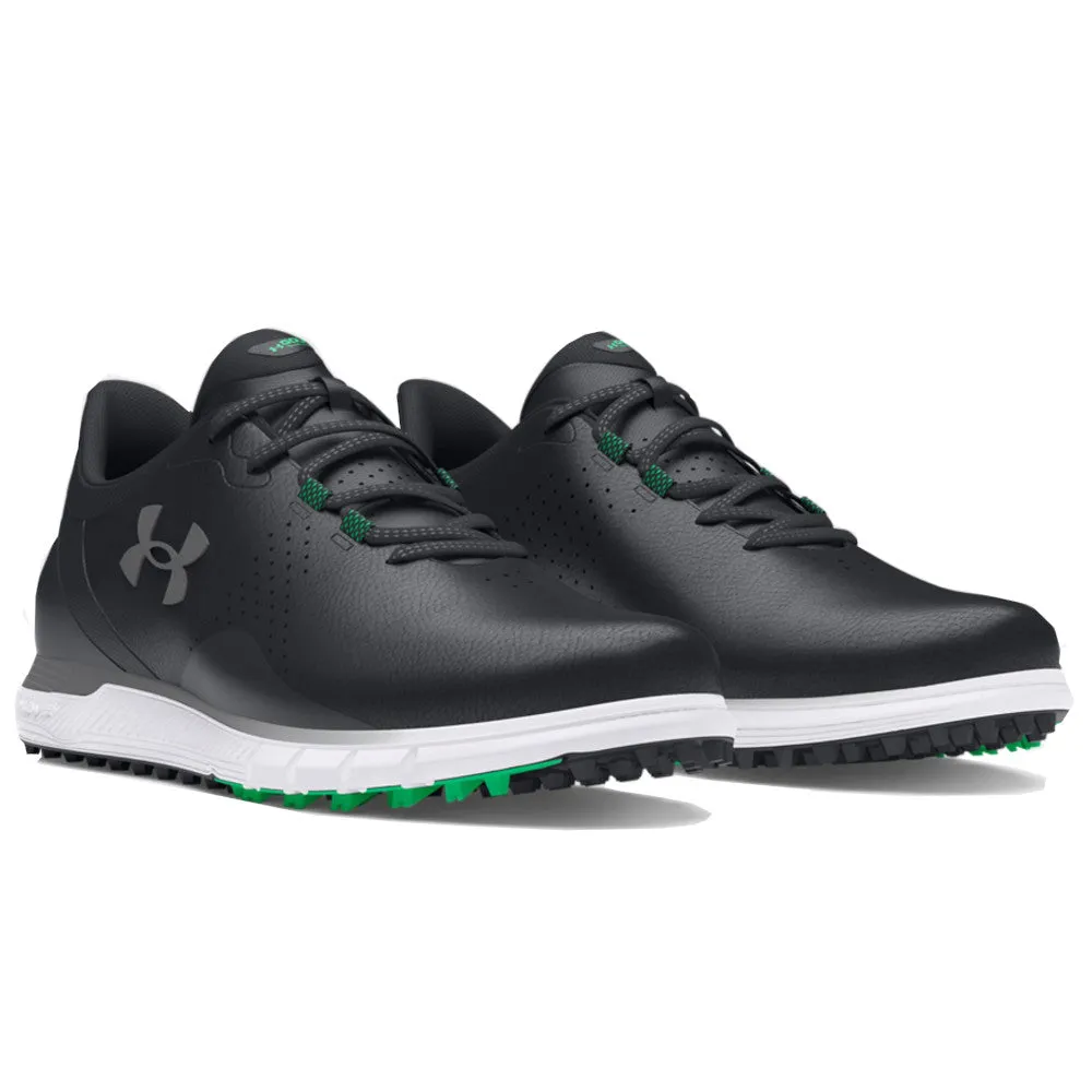 Step Into Strength Holiday Sale Under Armour Drive Fade Spikeless Waterproof Shoes - Black/Black/Titan Gray