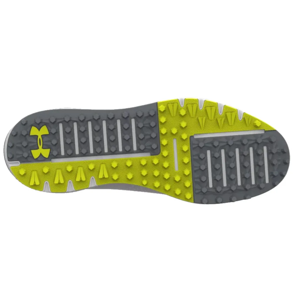 Holiday Sale Under Armour Drive Fade Spikeless Waterproof Shoes - White/White/Titan Grey