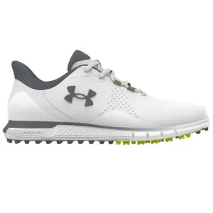 Born to Stand Out Under Armour Drive Fade Spikeless Waterproof Shoes - White/White/Titan Grey