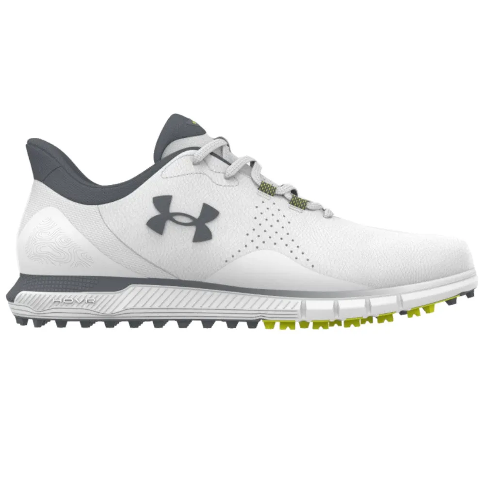 Stride with Confidence Engineered for Speed Under Armour Drive Fade Spikeless Waterproof Shoes - White/White/Titan Grey