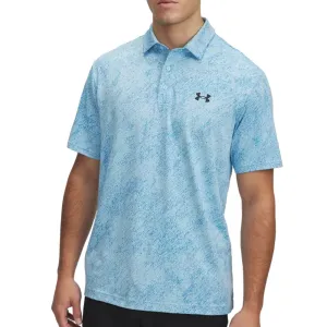 Sweetest Day Sale Under Armour Drive Jacquard Polo Shirt - Stream/Ether Blue/Black