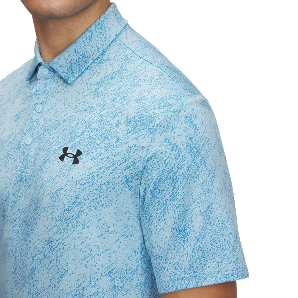 Bring the Heat Winter Sale Under Armour Drive Jacquard Polo Shirt - Stream/Ether Blue/Black