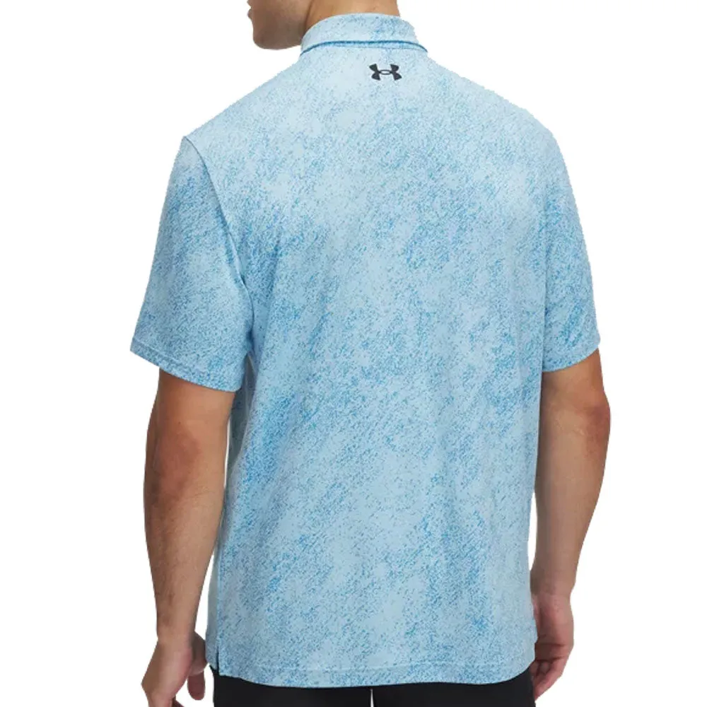 Under Armour Drive Jacquard Polo Shirt - Stream/Ether Blue/Black Engineered for Speed Winter Sale