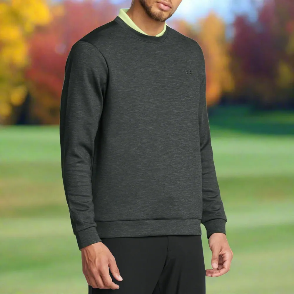 No Limits, Just Style Step Into Strength Under Armour Drive Midlayer Crewneck Pullover - Forest Green/Nordic Green