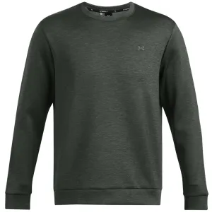 Be Unstoppable Under Armour Drive Midlayer Crewneck Pullover - Forest Green/Nordic Green