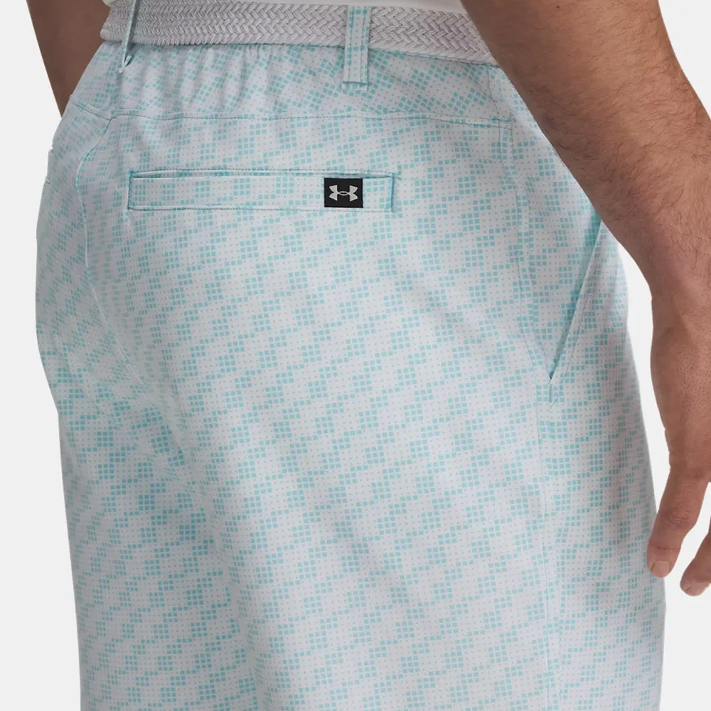 Redefine Classic Under Armour Drive Printed Tapered Shorts - Stream/White/Halo Gray